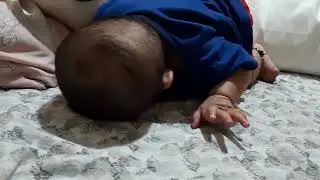 Arya is trying to crawl #shorts #trending #trendingshorts #youtubeshorts #reels #music #cute
