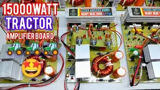 12v Dc 15000watt tractor amplifier board with B.T | complete wiring