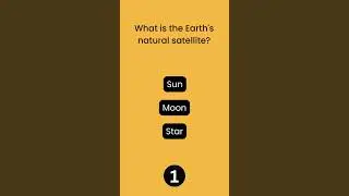 What is the Earth's natural satellite? #CuriousBeesFacts