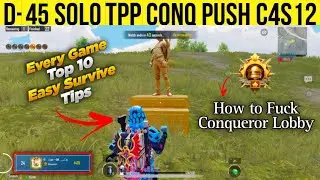 Solo conqueror rank push C4S12 | solo tpp conqueror tips | #soloconquerortipsandtricks