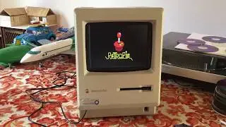 Macintosh Plus with Retropie / Raspberri Pi rig emulating MAME, APPLE, BASILISK, SEGA and Nintendo