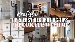 Decorate with me + My top 5 affordable and easy decorating tips ! @karrielynn 