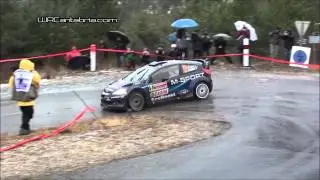 WRC Rally Montecarlo 2014 - Leg 1 | Ostberg crash & spins, Latvala mistakes & Drift [HD]