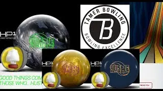 Roto Grip Hustle HSB (hybrid), Au (pearl), and INK (3 testers - 2 patterns) by TamerBowling.com