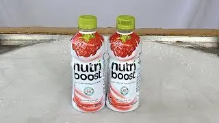 Nutri Boost Ice Cream Rolls | how to make rolled Ice Cream with Strawberry Nutri Boost