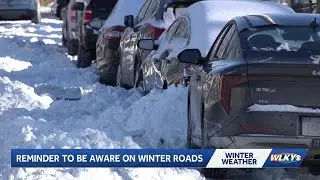 Snowy side streets leave drivers digging out across Louisville