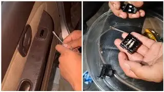 power window switch/ button Repair || of santro xing (car) how to repair /कार का पावर विंडो डीक करें