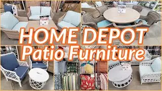 HOME DEPOT PATIO FURNITURE AND DECOR 2023 SHOP WITH ME