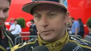 Kimi Raikkonen Post Race Interview BBC Spa 2012