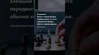 В шахматах Про жизнь - Цитаты #философия #жизнь #цитаты #мысли #мудрость #истина #shorts #шахматы