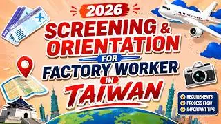 SCREENING & ORIENTATION FOR FACTORY WORKER GOING TO TAIWAN #taiwan2024 #taiwanfactoryworker #taiwan