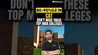 Scoring 80-90%ile in CAT? 🤔| Hidden Top MBA Colleges You Need to Know 🏫| Top B-Schools | #shorts