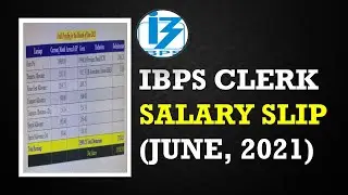 IBPS Clerk 2021 Latest Salary Slip(June, 2021) || Indian Bank Clerk 2021 Latest Salary Details