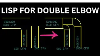 HVAC DUCTING DOUBLE ELBOW D2E LISP | Free Plugin
