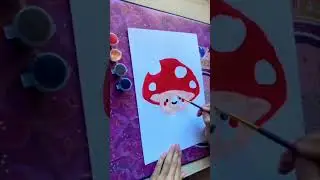 PINTANDO UNA SETITA 😍🍄#papeleriacreativa #diy #pintura #setas