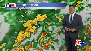 Rain winds down and colder weather moves into north Alabama over the weekend
