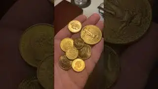 Золотые монеты #coin #коллекционированиемонет #money #барахолкакупить #барахолка #collection