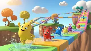 Fall Guys Wobbly Bean Slipped on the Track 😂 | Kids Songs & Nursery Rhymes