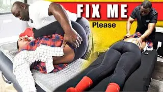 PLEASE FIX ME! We cracked her bones and relieved her pain with some deep stretches