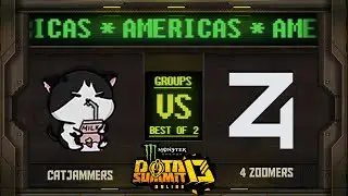 catJAMMERS vs 4Zoomers Game 1 - Monster Energy Dota Summit 13 Online NA/SA: Groups w/ Moxxi & Neph
