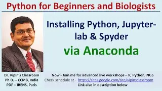 Installing Anaconda - Jupyter Notebook, Spyder and PyCharm I Python 10b