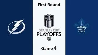 NHL Playoffs First Round Game 4 Tampa Bay  Lightning vs Toronto Maple Leafs Обзор Матча 09.05.2022