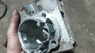 detail blok 8port satria 2tak ffa piston 61mm x steroke 54mm selembaran