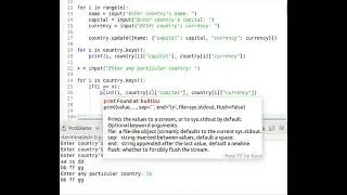 Python: Country detail in a dictionary