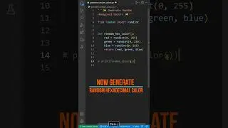 Generate Random Color In Python | (r, g, b) and #f1f1fa