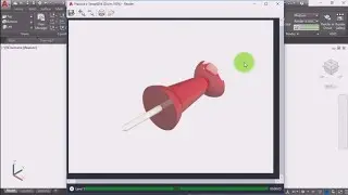 AutoCAD 3D practice 4 renderization