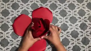 Rosa de papel gigante con Cricut Design Space