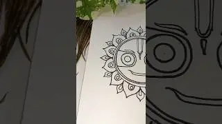 How To Draw lord jagannath 🔥 Mandala art #artshorts #shorts #drawing #jagannath #art