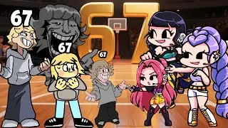 fnf 67 Meme all Vs All KPop Demon Hunters Animation song -Friday Night Funkin' (67 Meme remix)