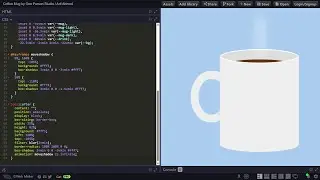 ASMR Programming - COFFEE MUG in HTML & CSS - No Talking
