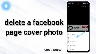 Как удалить обложку страницы в Facebook