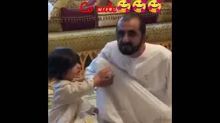 Hamdan Fazza's dad brackfast with grand son ❤️❤️#youtubeshorts