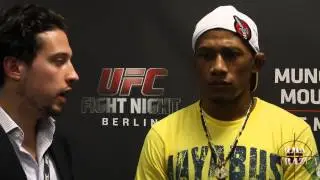 Iuri Alc&acirc;ntara UFC Fight Night Berlin Post Fight Scrum