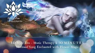 8D Style Zen - Music Therapy & 30 MINUTES Mermaid' Song Enchanted with Flower Magic