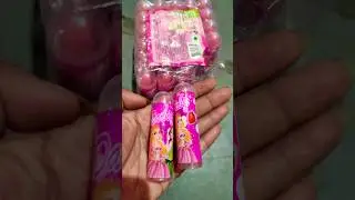 lipstick candy🍬 Barbie pink💕 #viralvideo #barbie #lipstick #candy #chocolate #food #makeup #yt