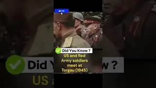 US and Red Army soldiers meet at Torgau during World War II #shorts