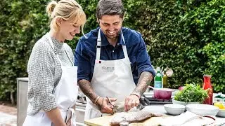 Grilled Fish with Garlic Sauce by Chef Ludo Lefebvre + Yael Grobglas