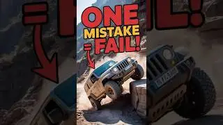 Realistic Offroad Jeep Driving 3D &ndash; One Wrong Move = FAIL! 💥😬 #offroad #shorts
