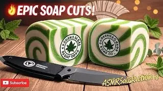 🔪 ASMR 'For Sparta' Soap Cutting: Epic Slices & Tactical Knife Beveling! 🛡️