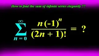 How to find the sum of infinite series elegantly ?