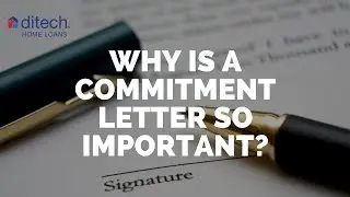 Why is a commitment letter so important?