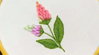 So sweet..what a great combination of shades to make flower stitching|| Hand embroidery
