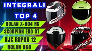 Quattro caschi integrali a confronto NOLAN N 60, HJC RPHA 12, SCORPION EXO GT, NOLAN X 804 RS