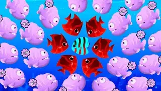 Cold-Blooded Vicious Monster - Fishdom New Ads Mini Games - Hungry Fish Game Part 156 Gameplay