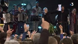 Dick Annegarn et Arno chantent au festival de l'accordéon de Wazemmes