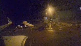 RYANAIR FLIGHT TO CORK AT A LATE NIGHT FROM LIVERPOOL AIRPORT UK